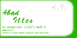 abad illes business card